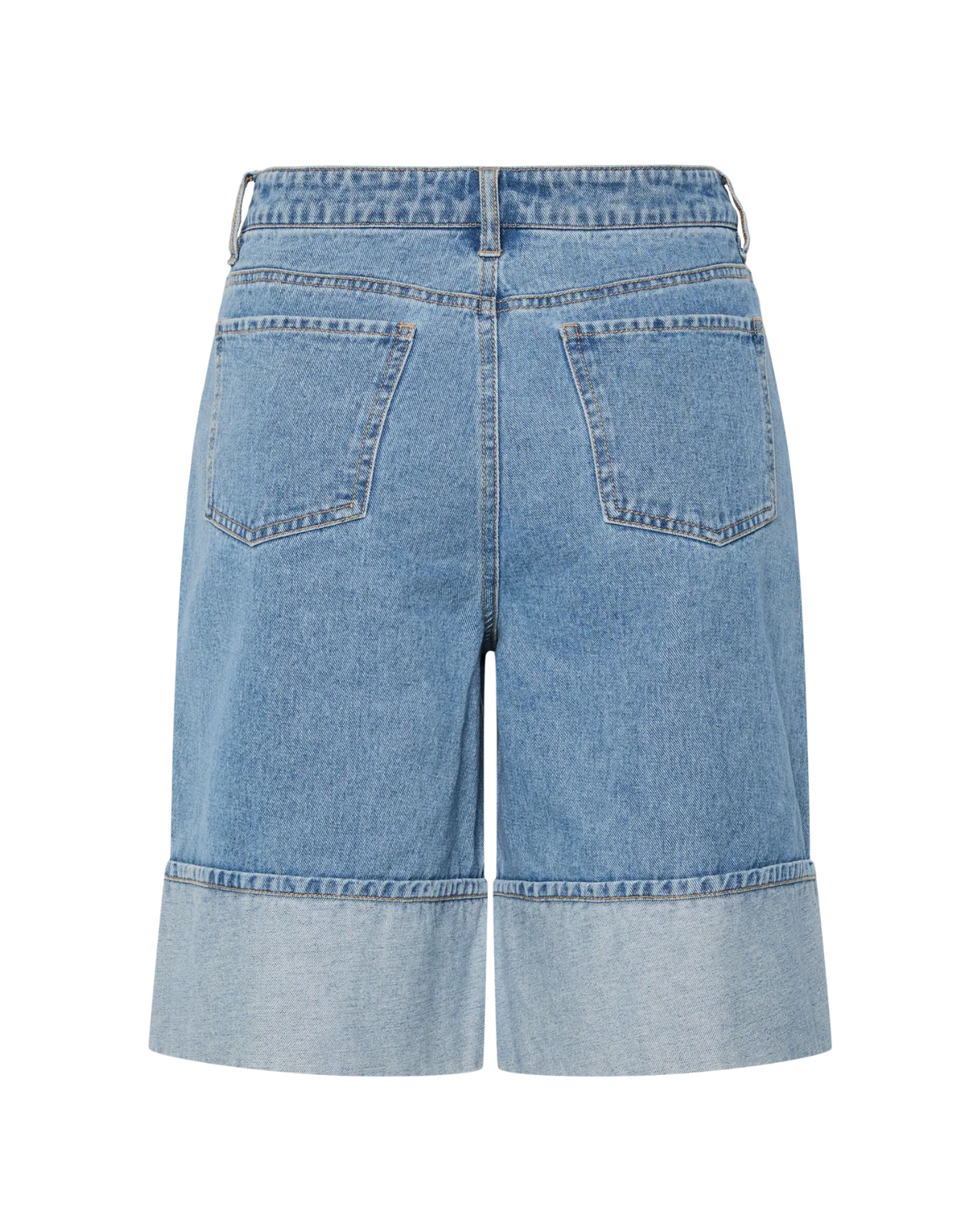 Blå - Light Blue Denim - Pieces - Denim Shorts - 17161336