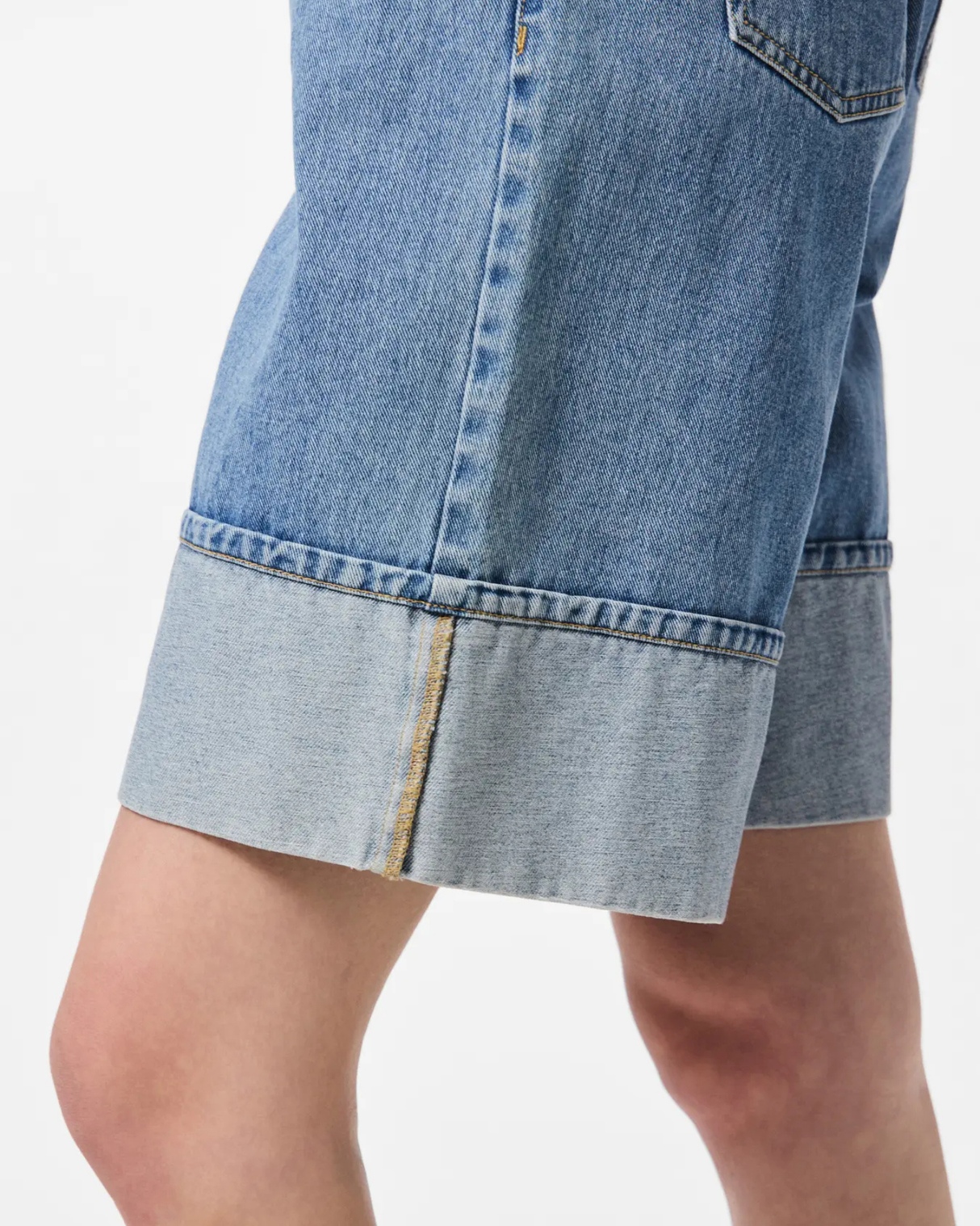 Blå - Light Blue Denim - Pieces - Denim Shorts - 17161336