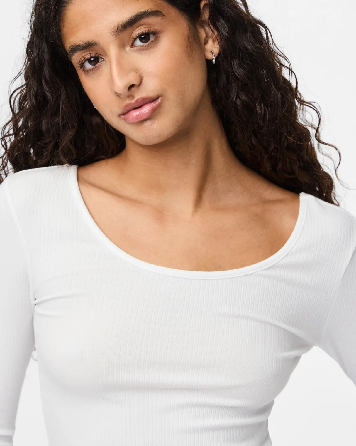 PIECES Bright White Top - 17161803