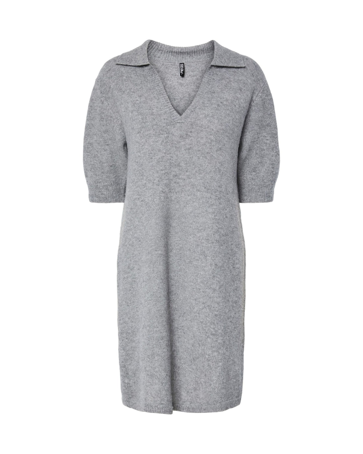 Grå - Medium Grey Melange - Pieces - Kjole - 17161988