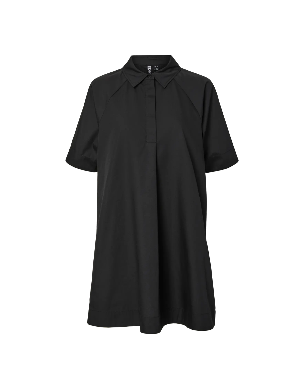 Sort - Black - Pieces - Skjortekjole - 17163244