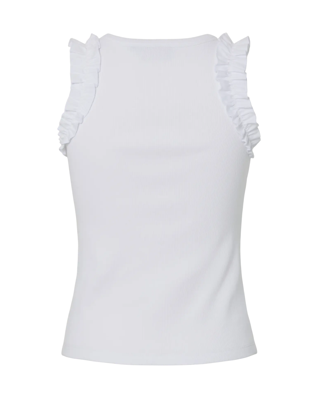 Hvid - bright white - Pieces - rib top - 17163264