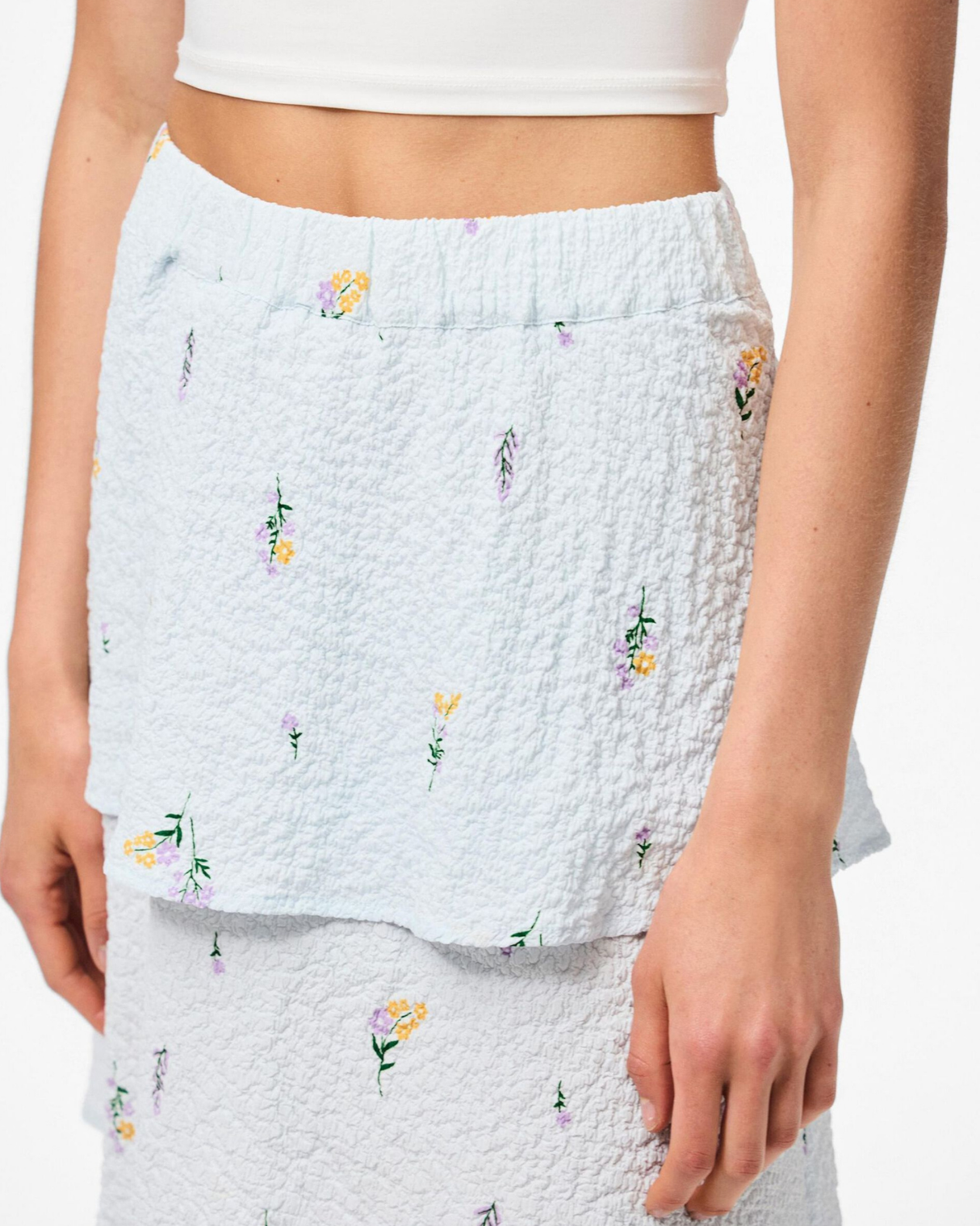 Lyseblå - Cashmere Blue - Pieces - Nederdel - 17163772