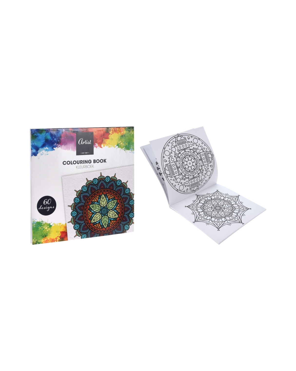 Malebog Mandala 30 sider 60 design