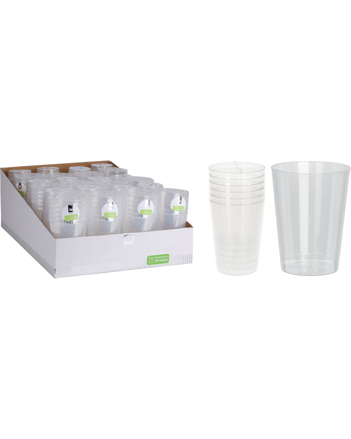 Plast krus 280ml 6stk