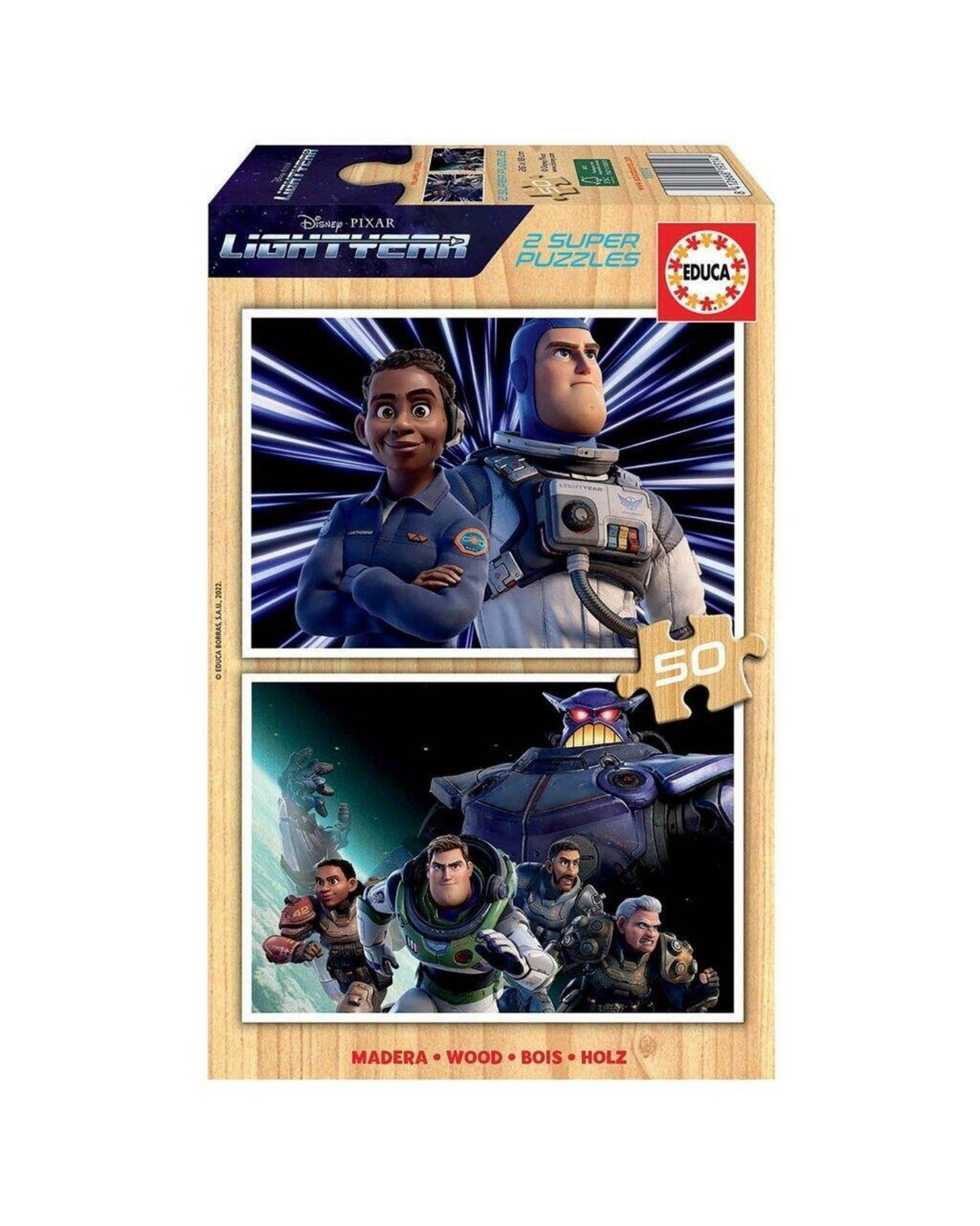 Educa 2x50 Lightyear Wood