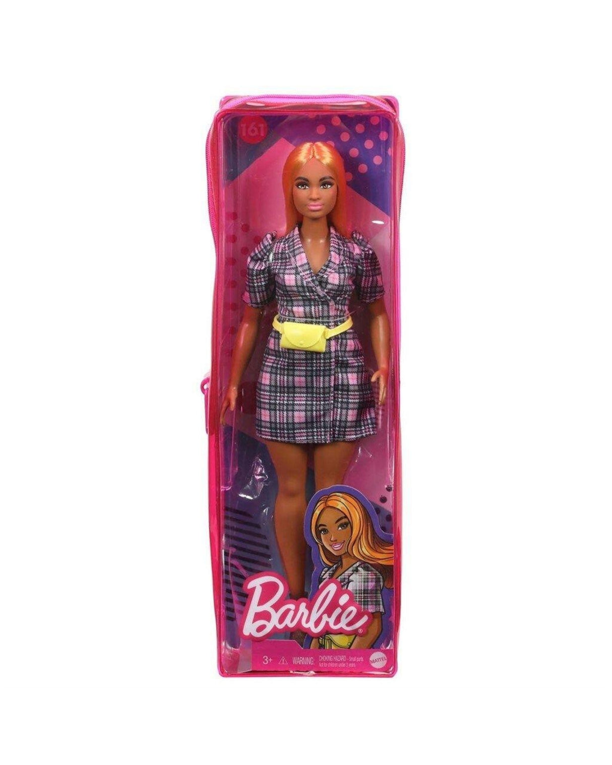 Barbie Fashionistas Doll Puff Plaid Blazer Dress
