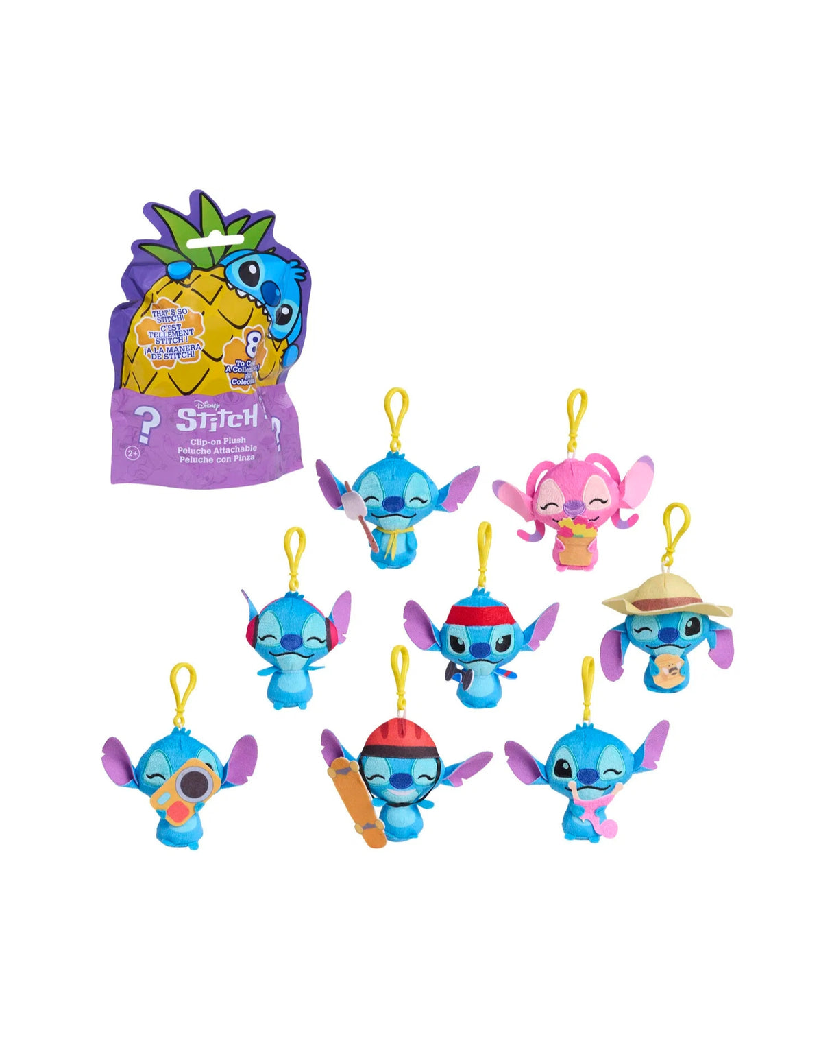 Disney Stitch Movie Clip-on Plush 9 cm