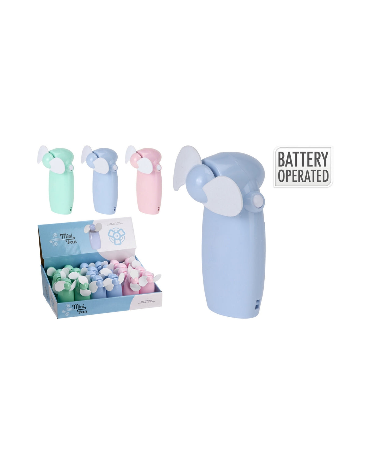 Ventilator håndholdt - til batterier