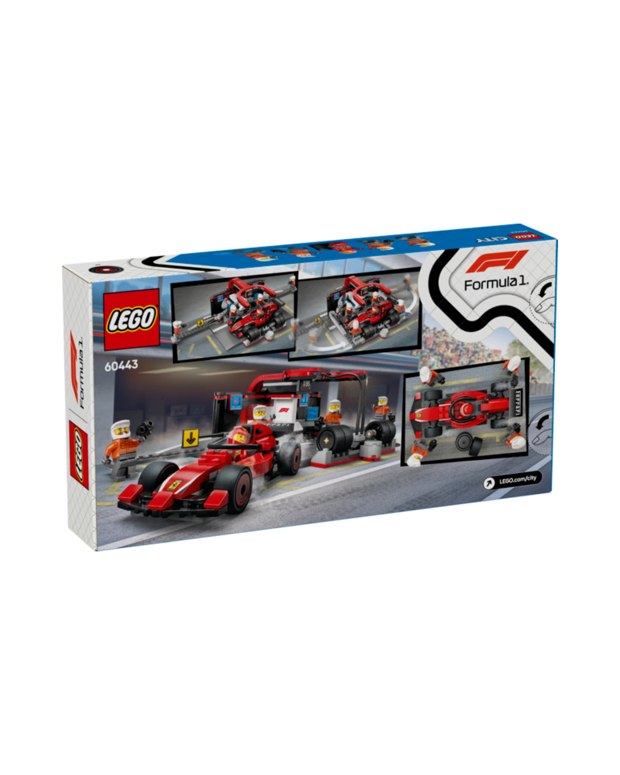 LEGO 60443 F1®-pitstop og pitcrew med Ferrari-bil - LEGO City