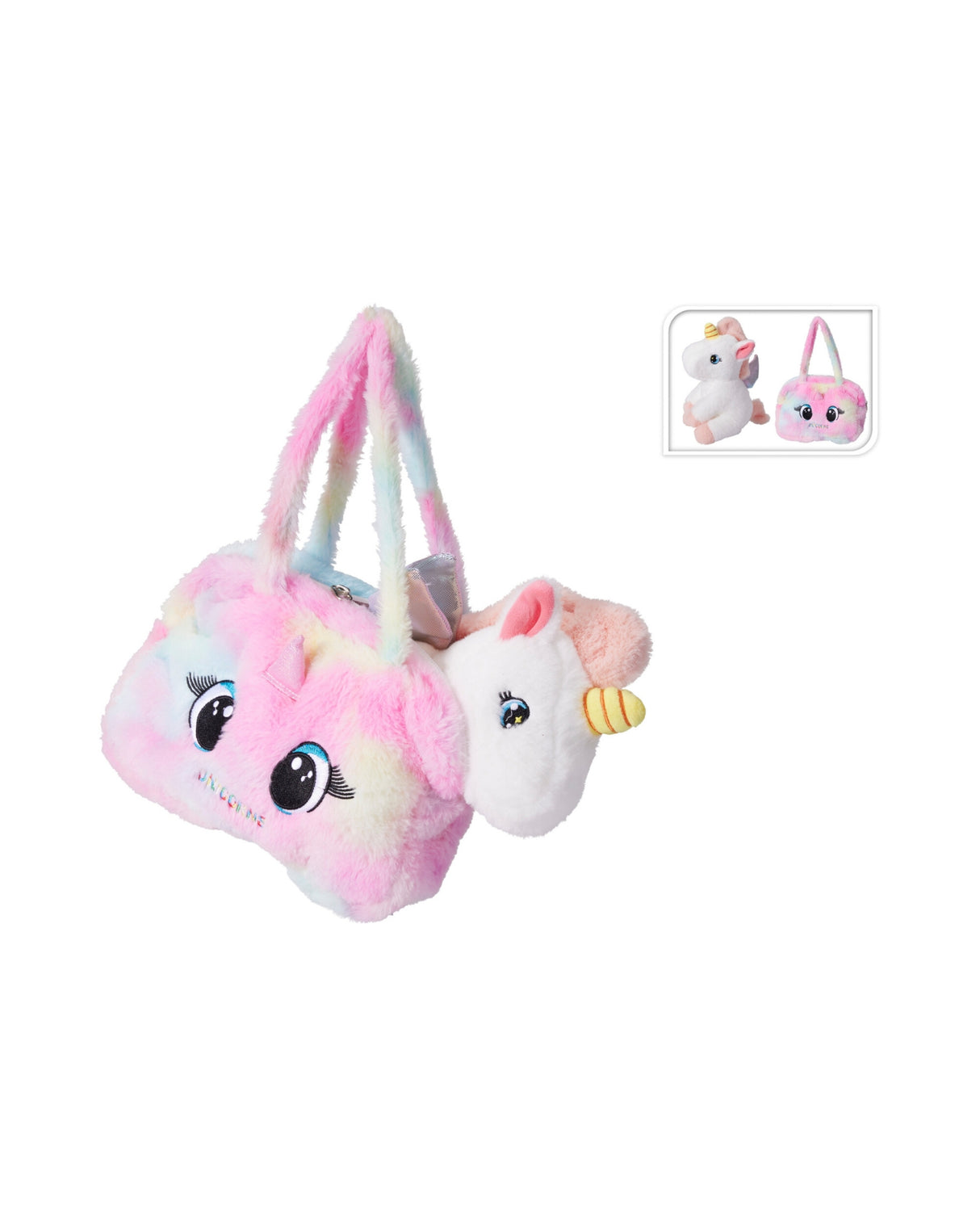 Enhjørnings plys i taske