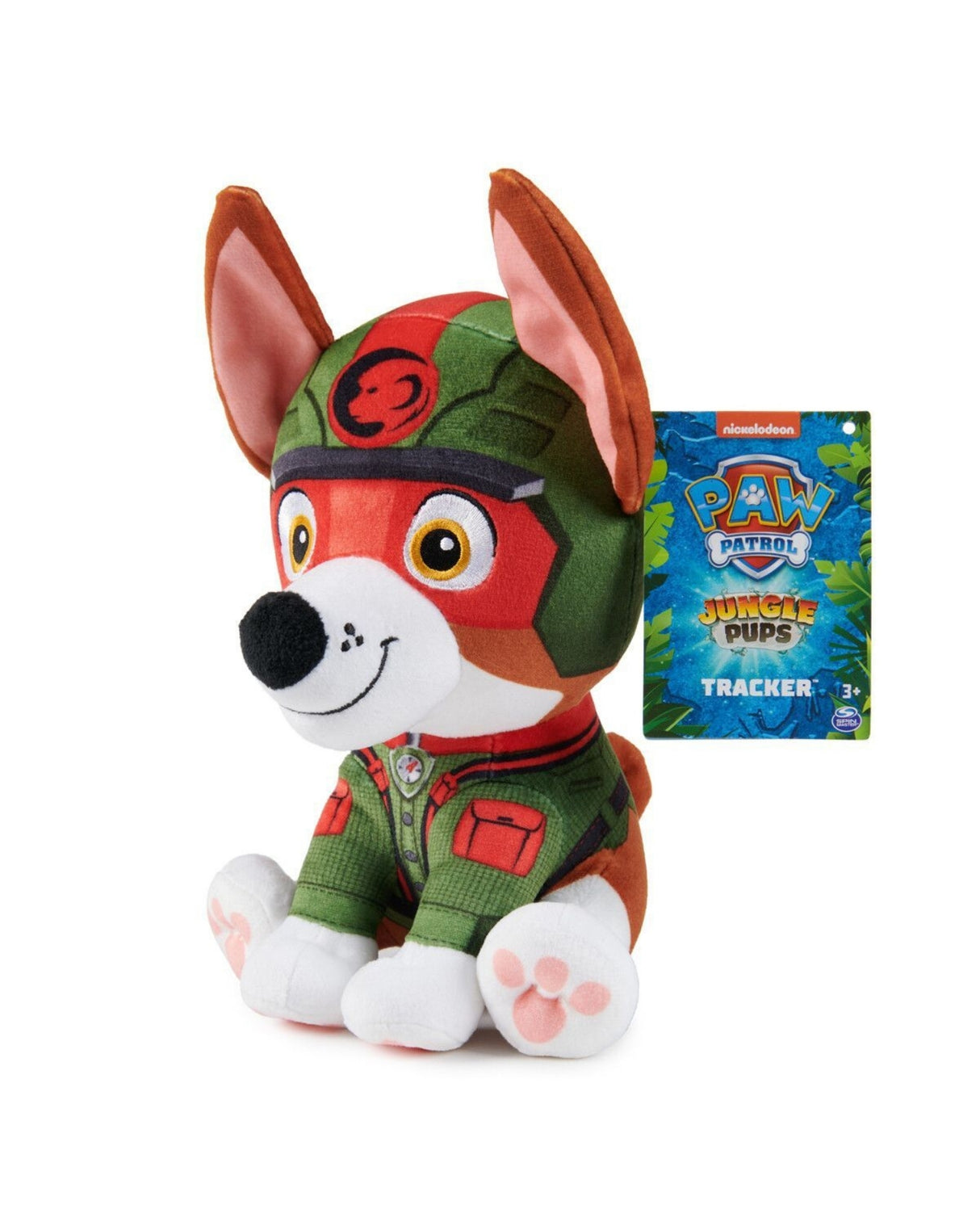 Paw Patrol Jungle Basic Plush 20 cm - Tracker
