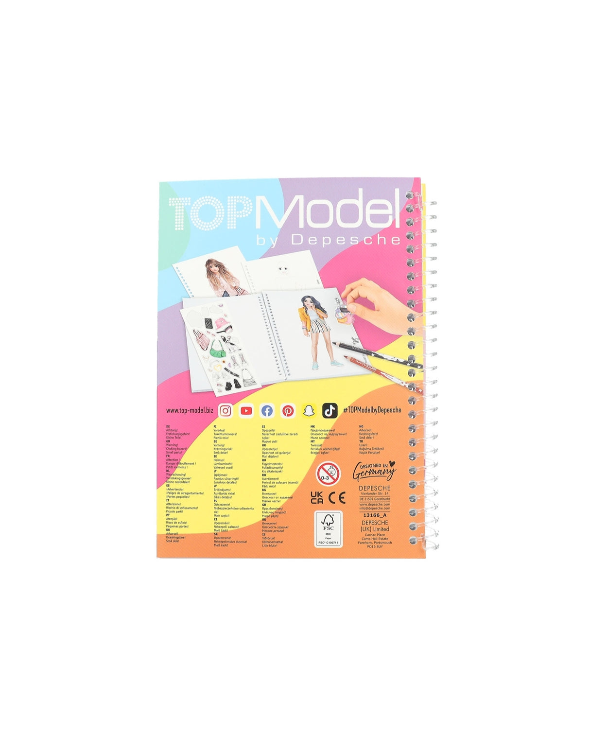 TOPModel Lommemalebog - Miju & Christy