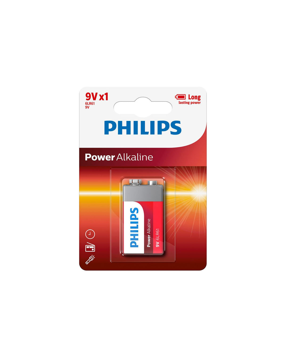 Power Alkaline 9V 6LR61 - Philips