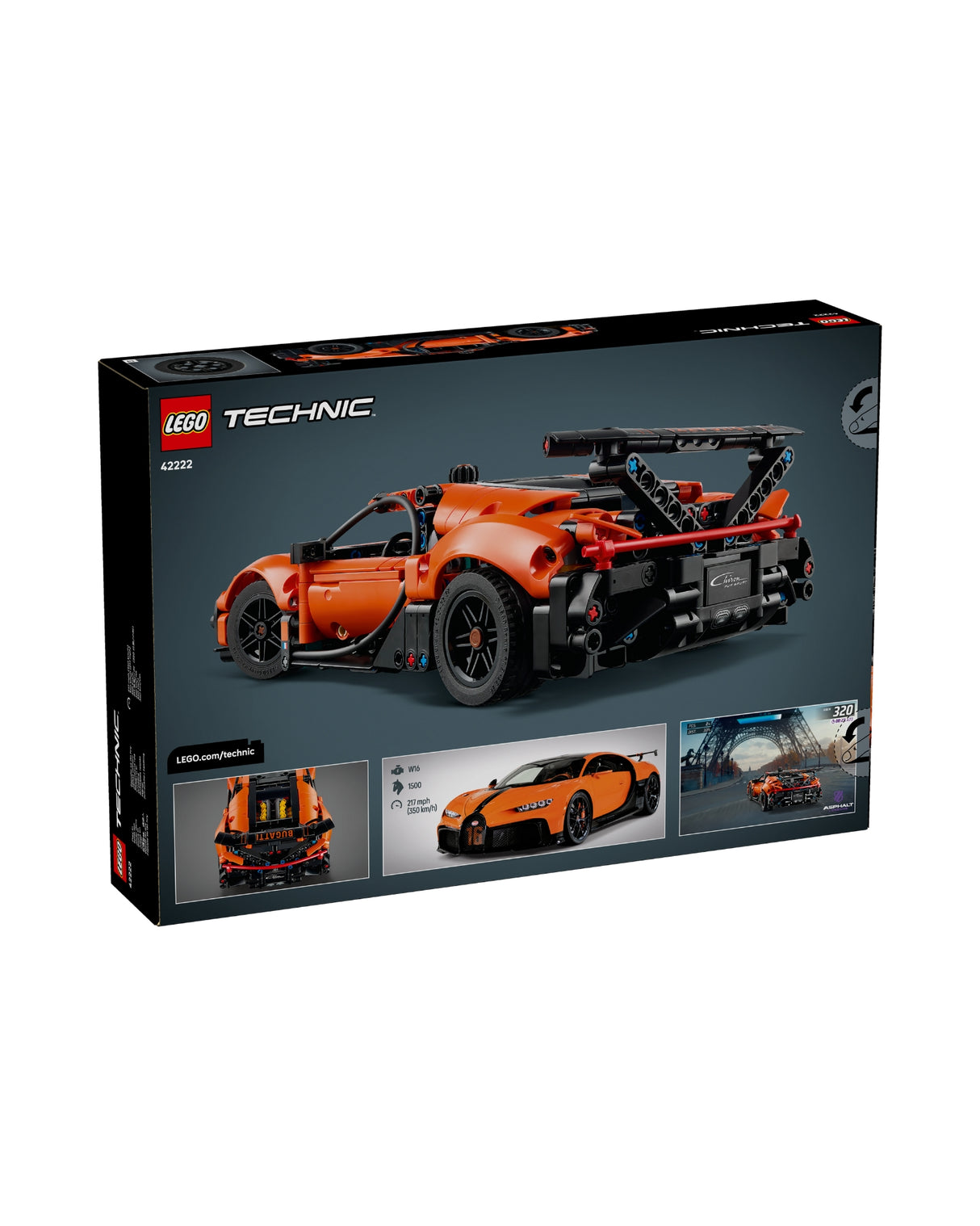 LEGO 42222 Bugatti Chiron Pur Sport-hyperbil - LEGO Technic 42222