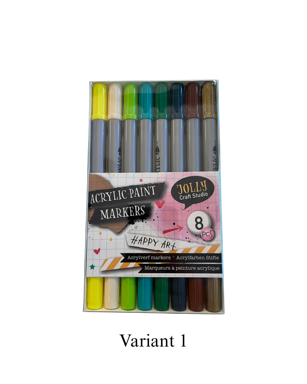 Akryl Tusser – 8 stk. med dobbelt spids