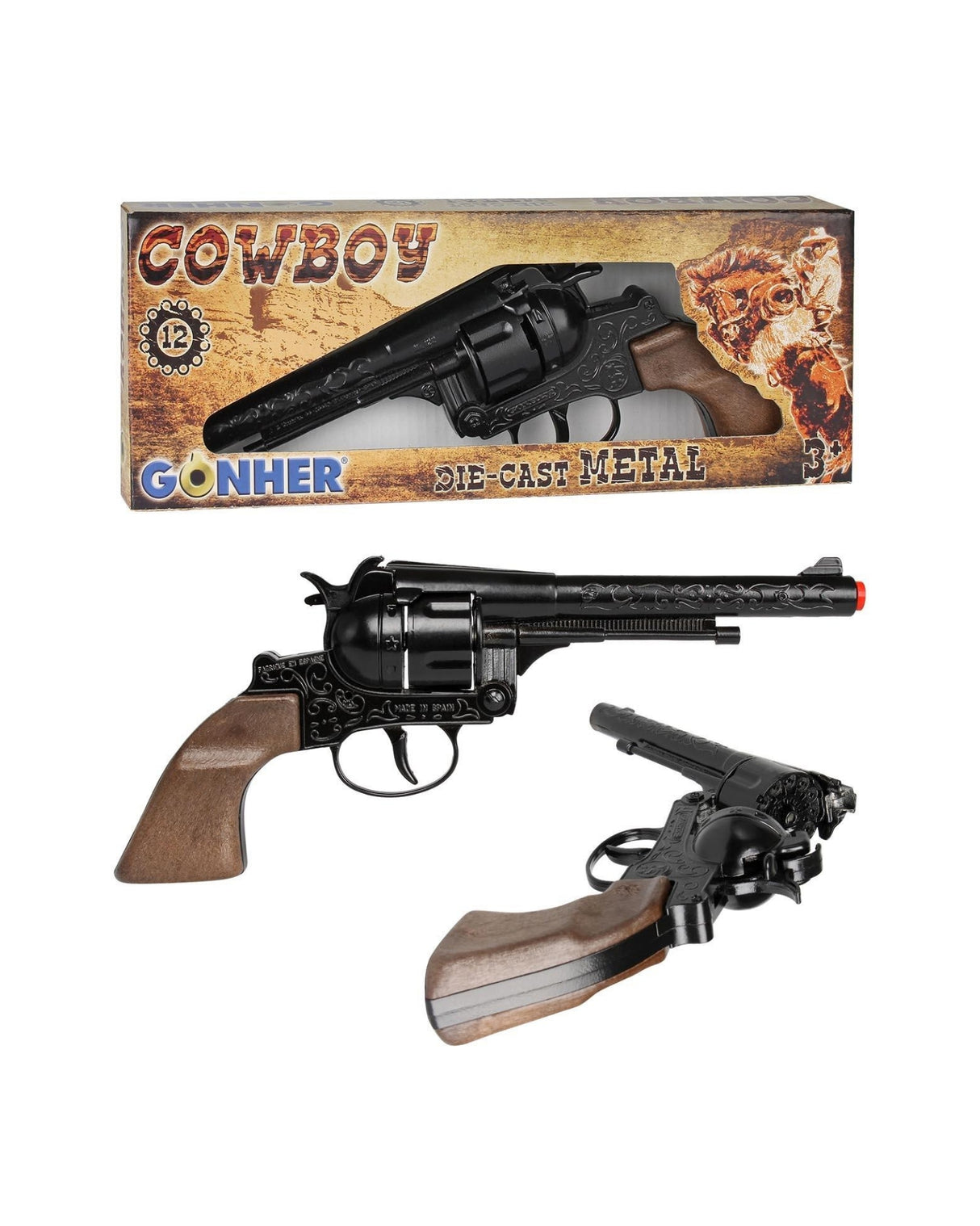 Cowboy revolver 12 shots