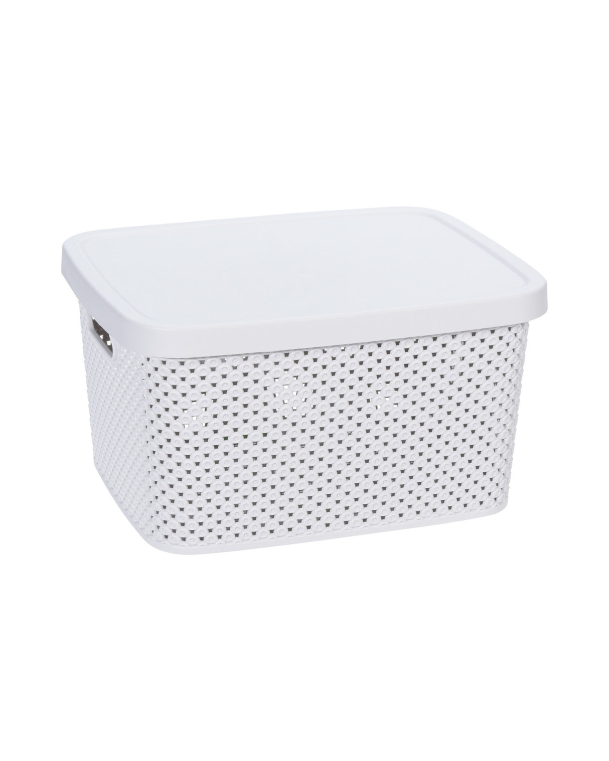 Opbevaringskasse med låg 1 stk