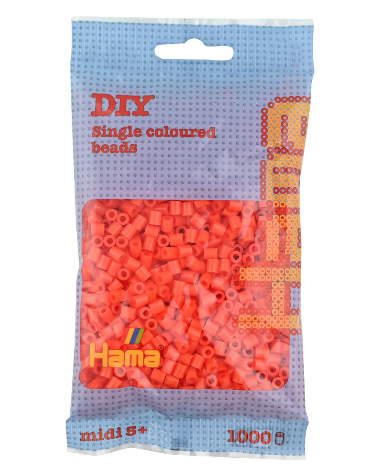 Hama perler 1000 stk - 207-04 orange