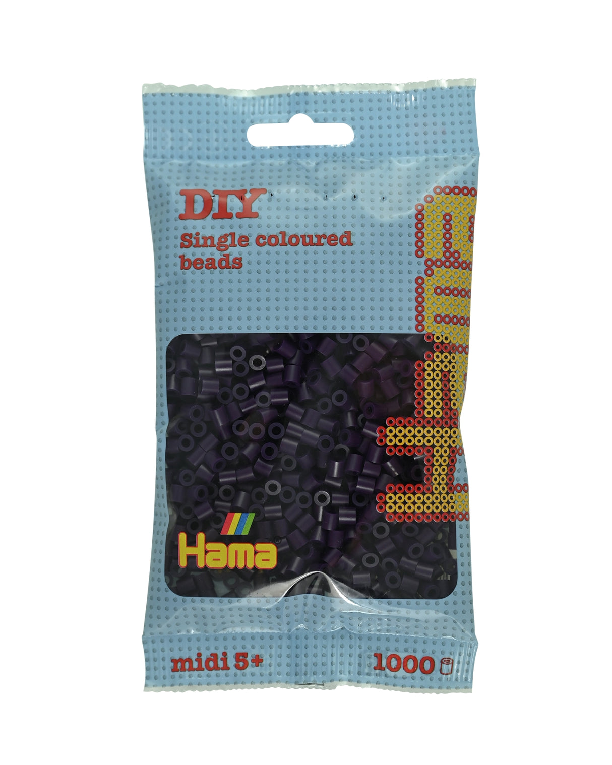 Hama perler 1000 stk - 207-108 aubergine