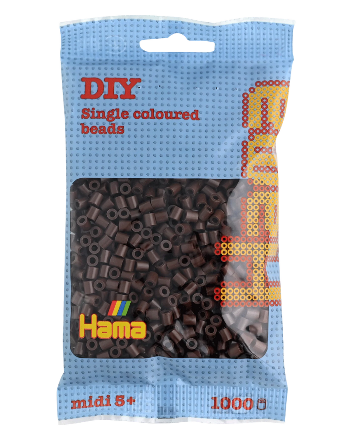 Hama perler 1000 stk - 207-12 brun