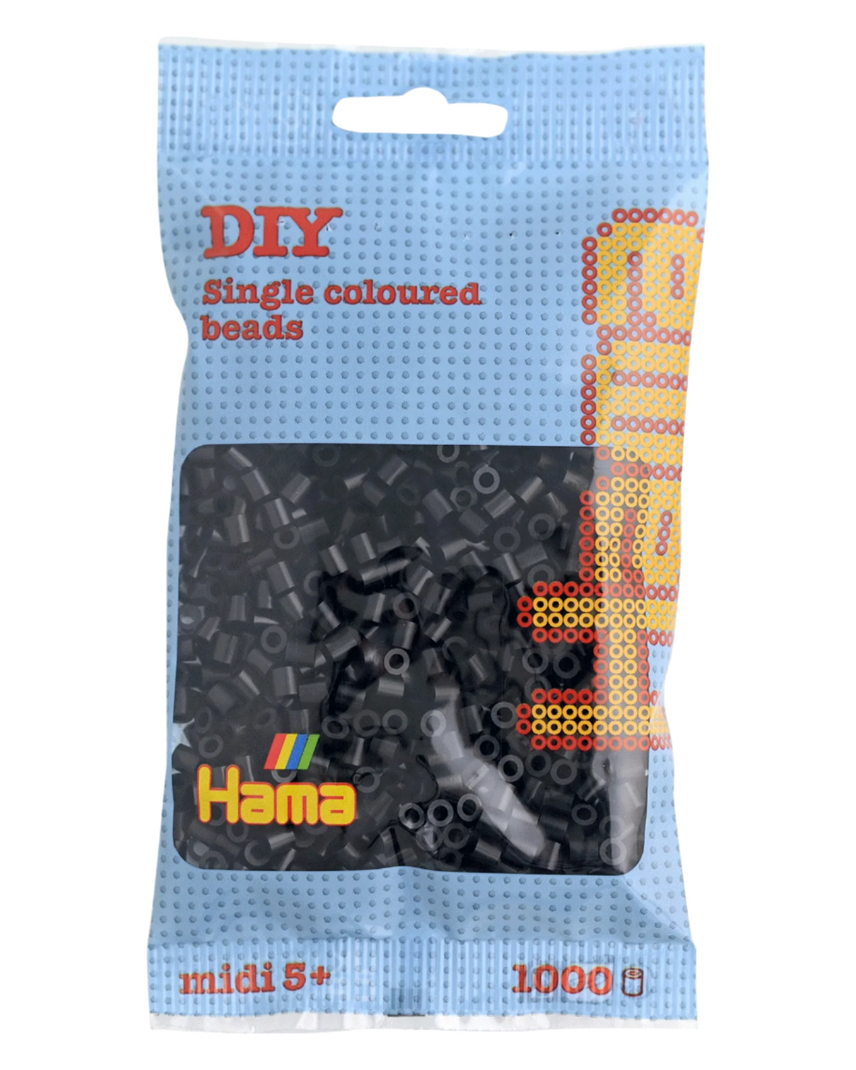 Hama perler 1000 stk - 207-18 sort