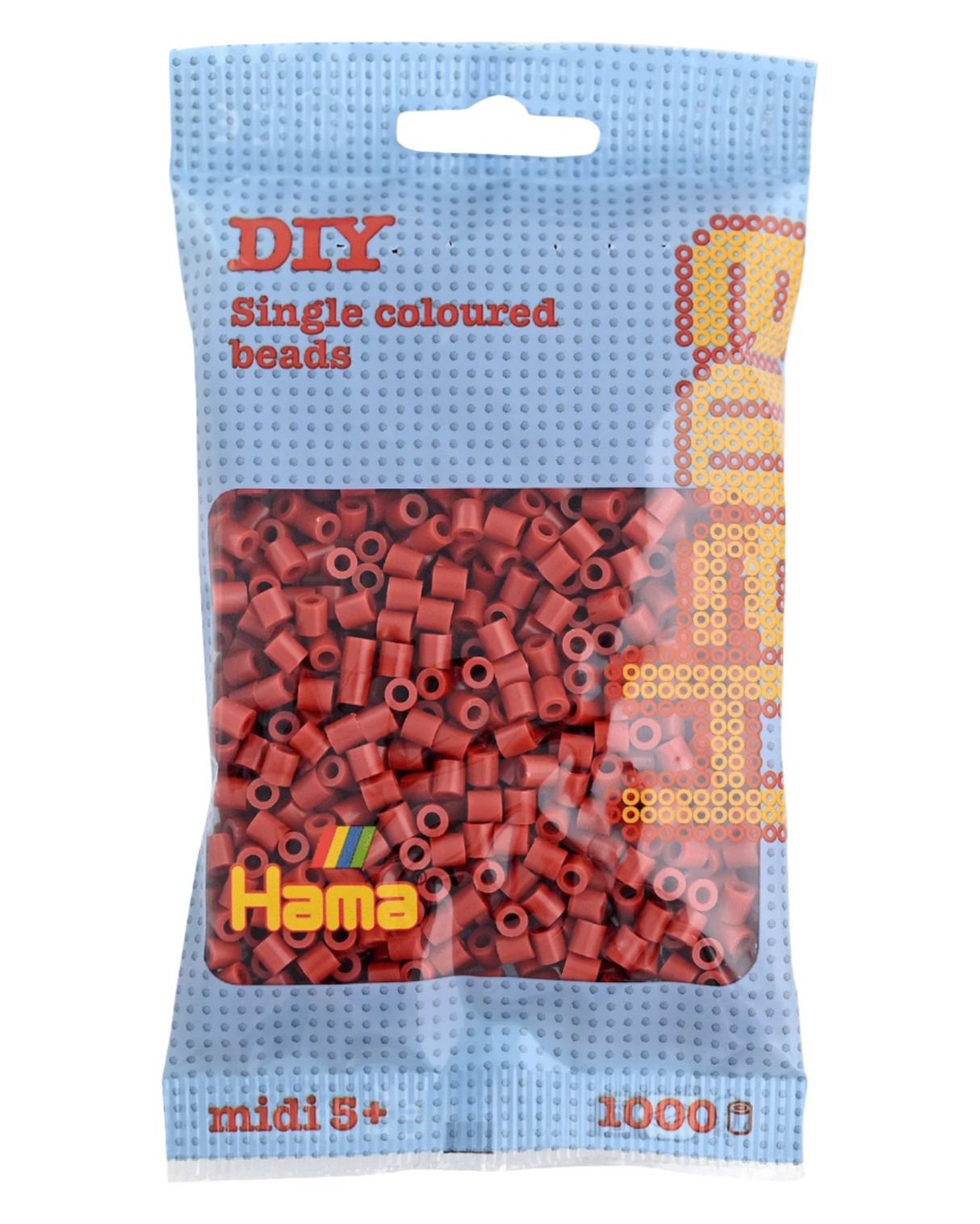 Hama perler 1000 stk - 207-20 rødbrun