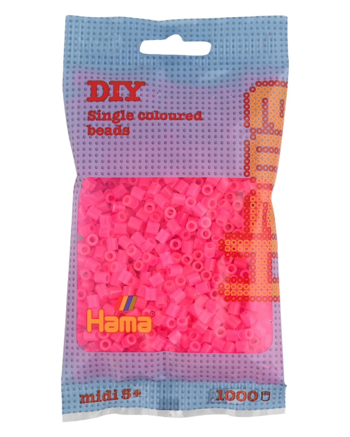 Hama beads 1000 pcs - 207-32 neon fuchsia