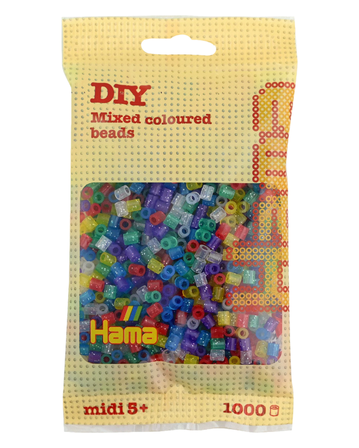 Hama perler 1000 stk - 207-54 glitter mix