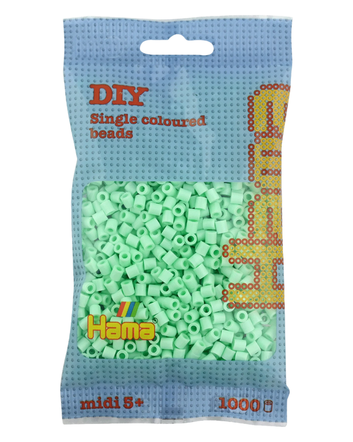 Hama perler 1000 stk - 207-98 pastel mint