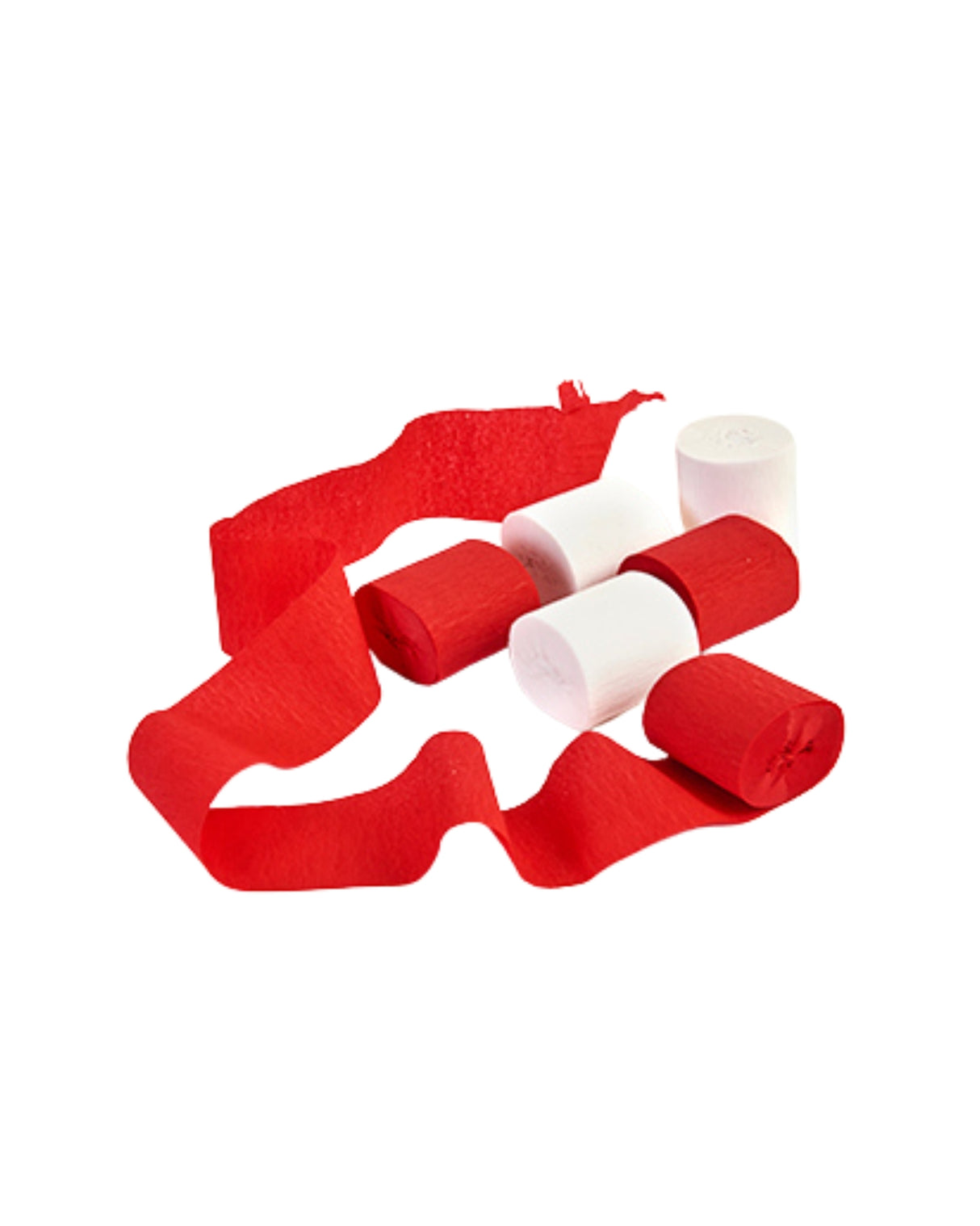 Creperuller rød og hvid 6 ruller