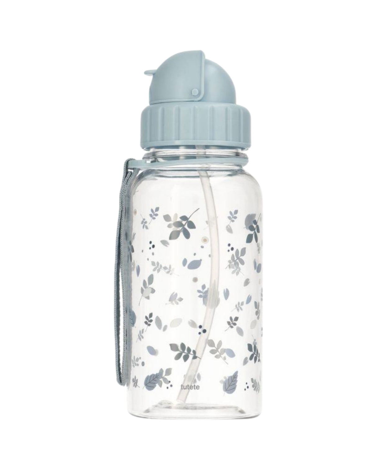 Blade drikkedunk med sugerør, Blå