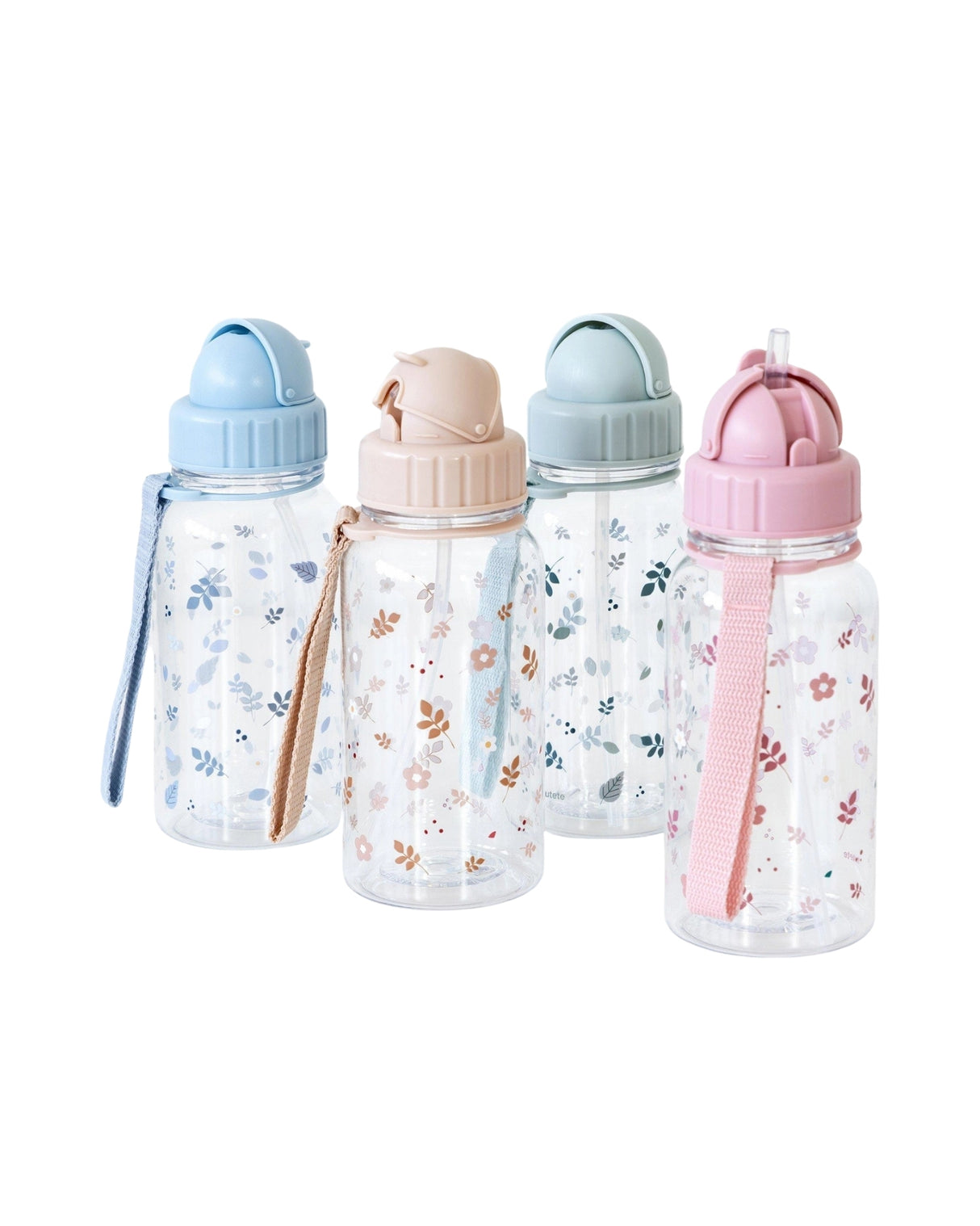 Blade drikkedunk med sugerør, Blå