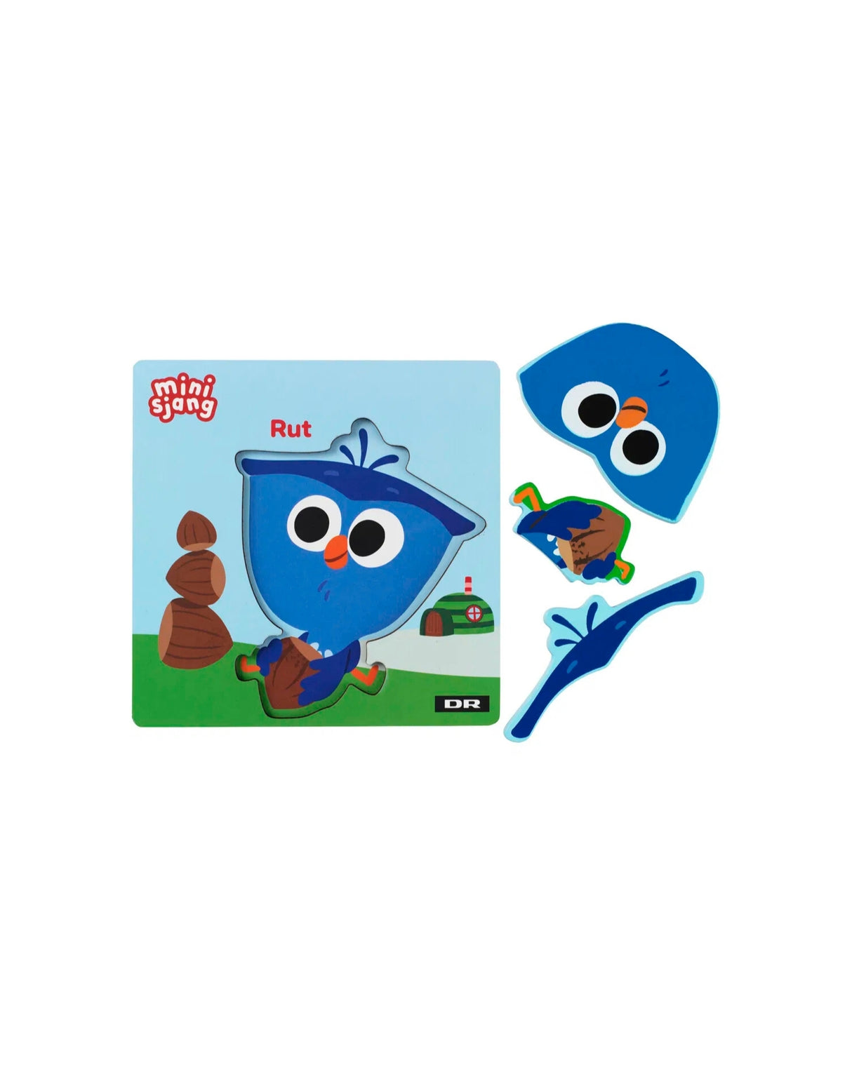 DR Træpuslespil, 3 brikker, 4 asst.