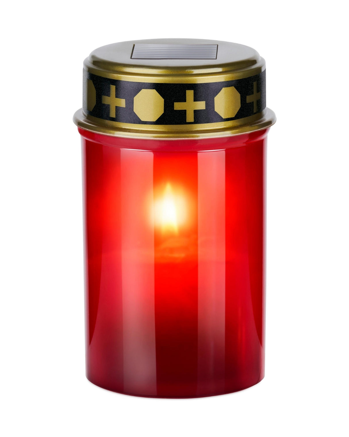 Lys med solcelle Ø6.8x12 LED - Rød