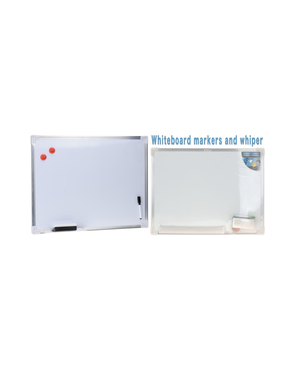 White bord med alu-ramme 605x458 mm