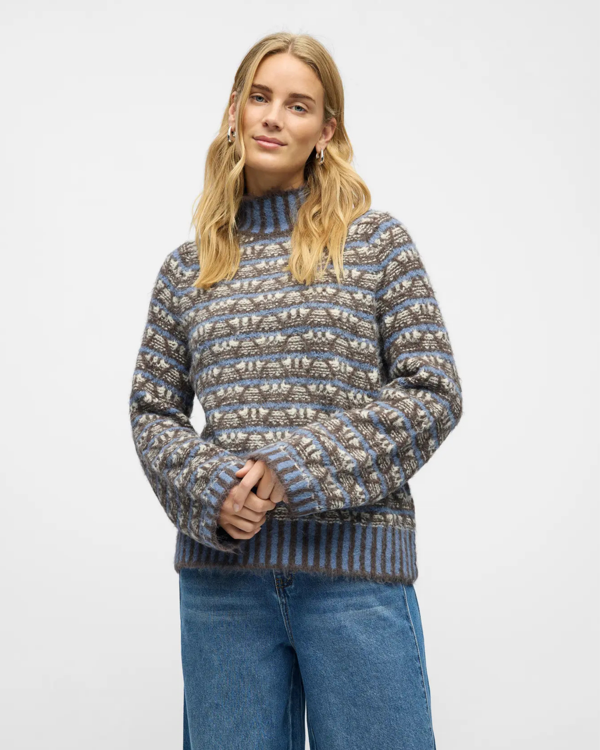 Striktrøje - Object - baby lavender / cloud dancer - 23047914