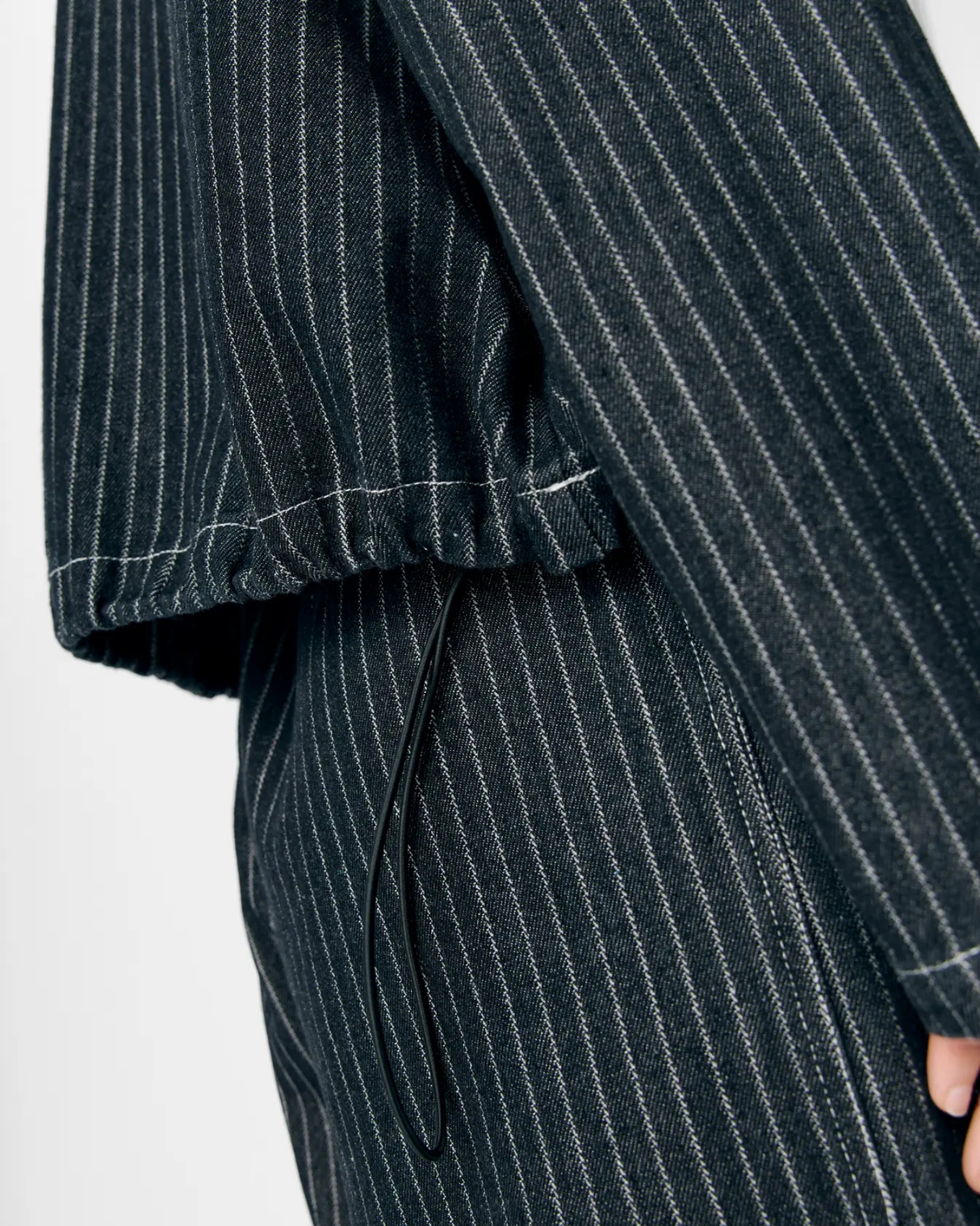 Sort - Black Denim - Object - Denim bluse - striber - 23048216