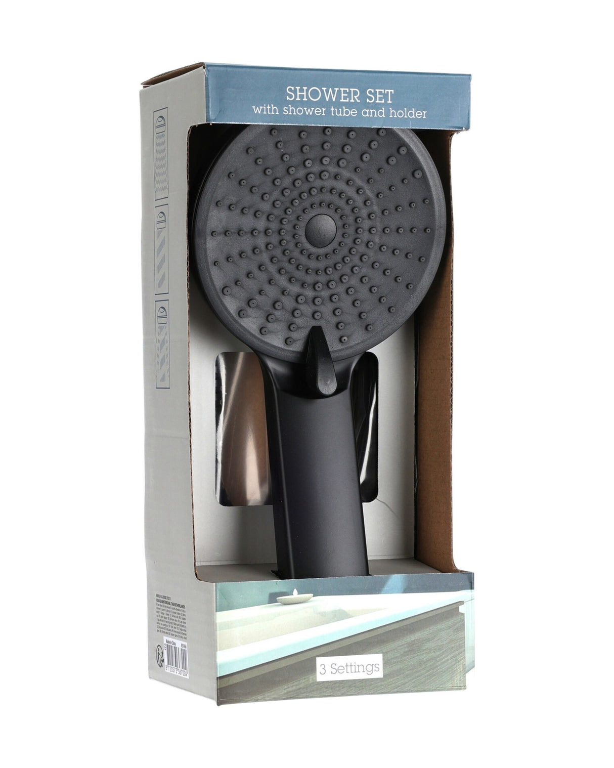 Håndbruser sæt i mat sort