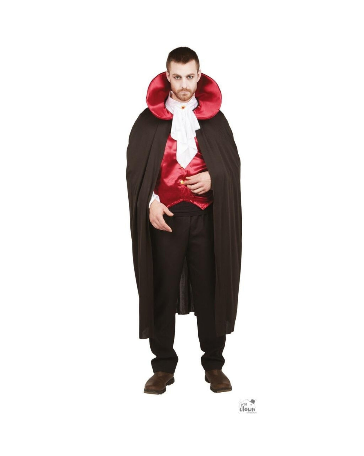 Vampyr kostume rød/sort L/XL til voksne