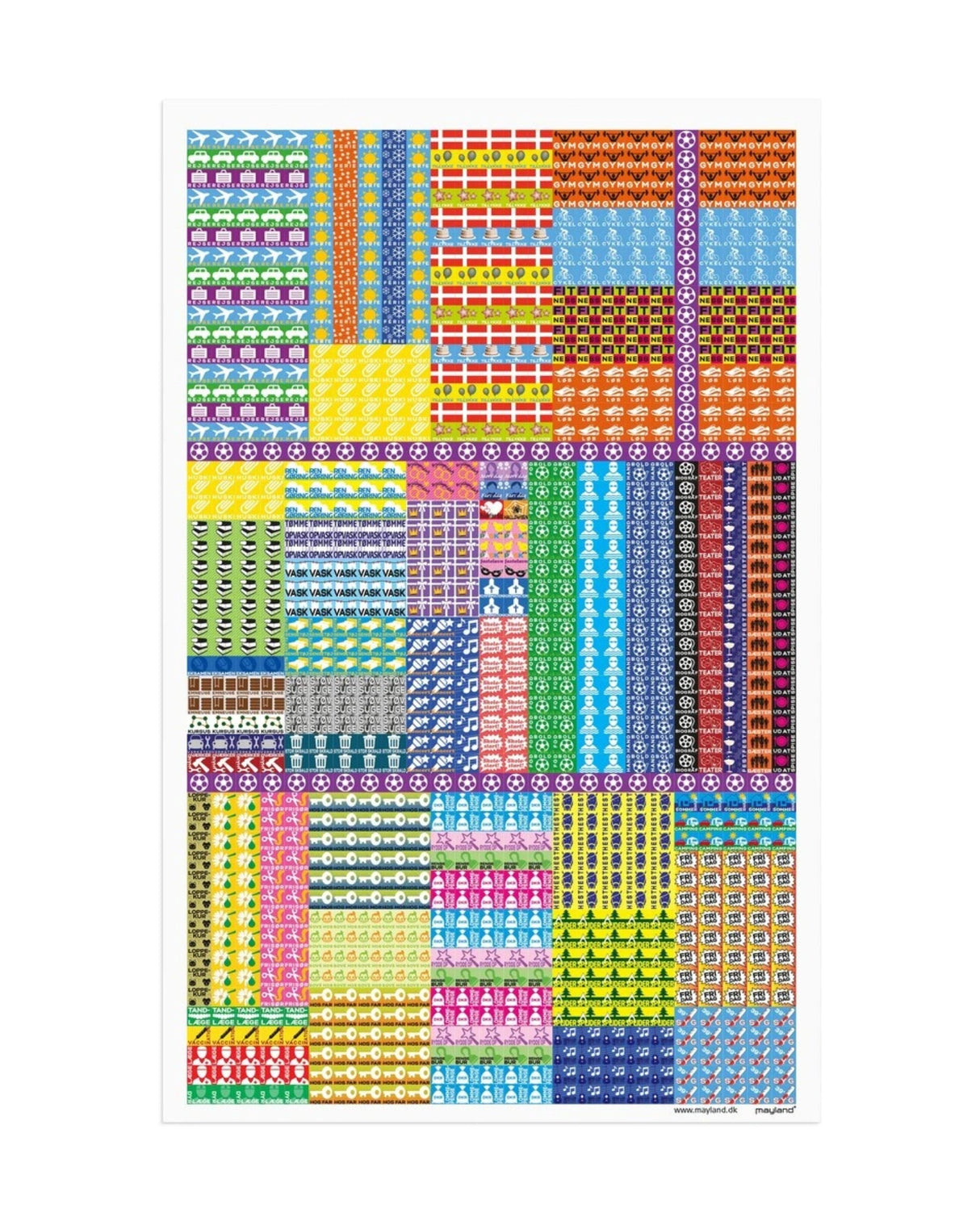 Familiekalender 2026 Otto Dickmeiss & Lilja Scherfig 5 kolonner - Fra Mayland