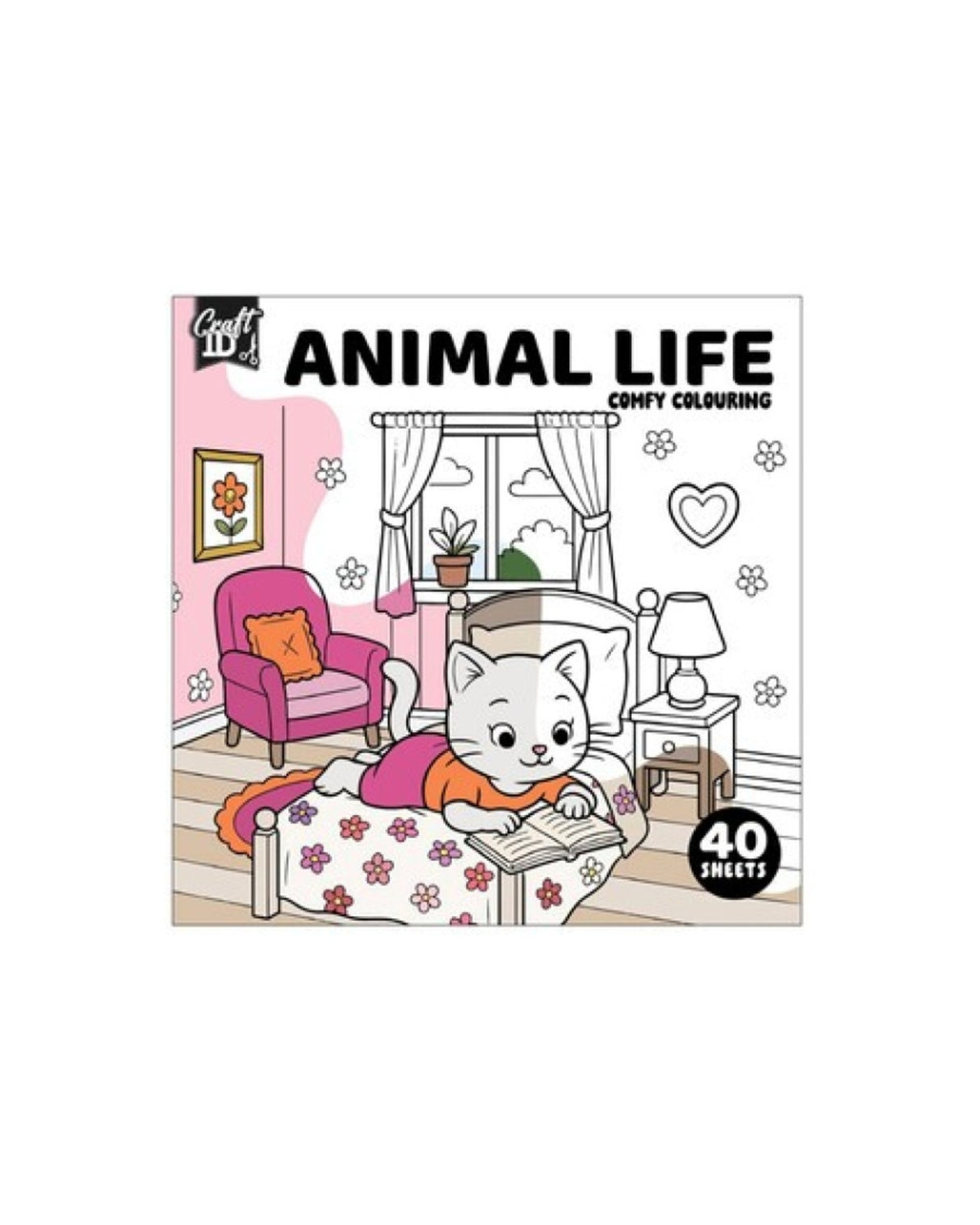 COSY Malebog 20x20cm 40 sider Animal