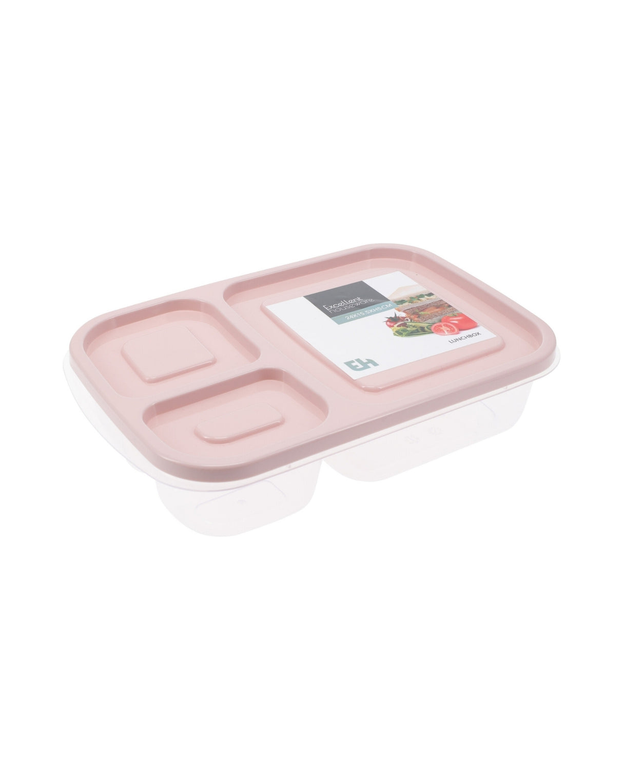 Opbevaringsboks / Madkasse med 3 rum