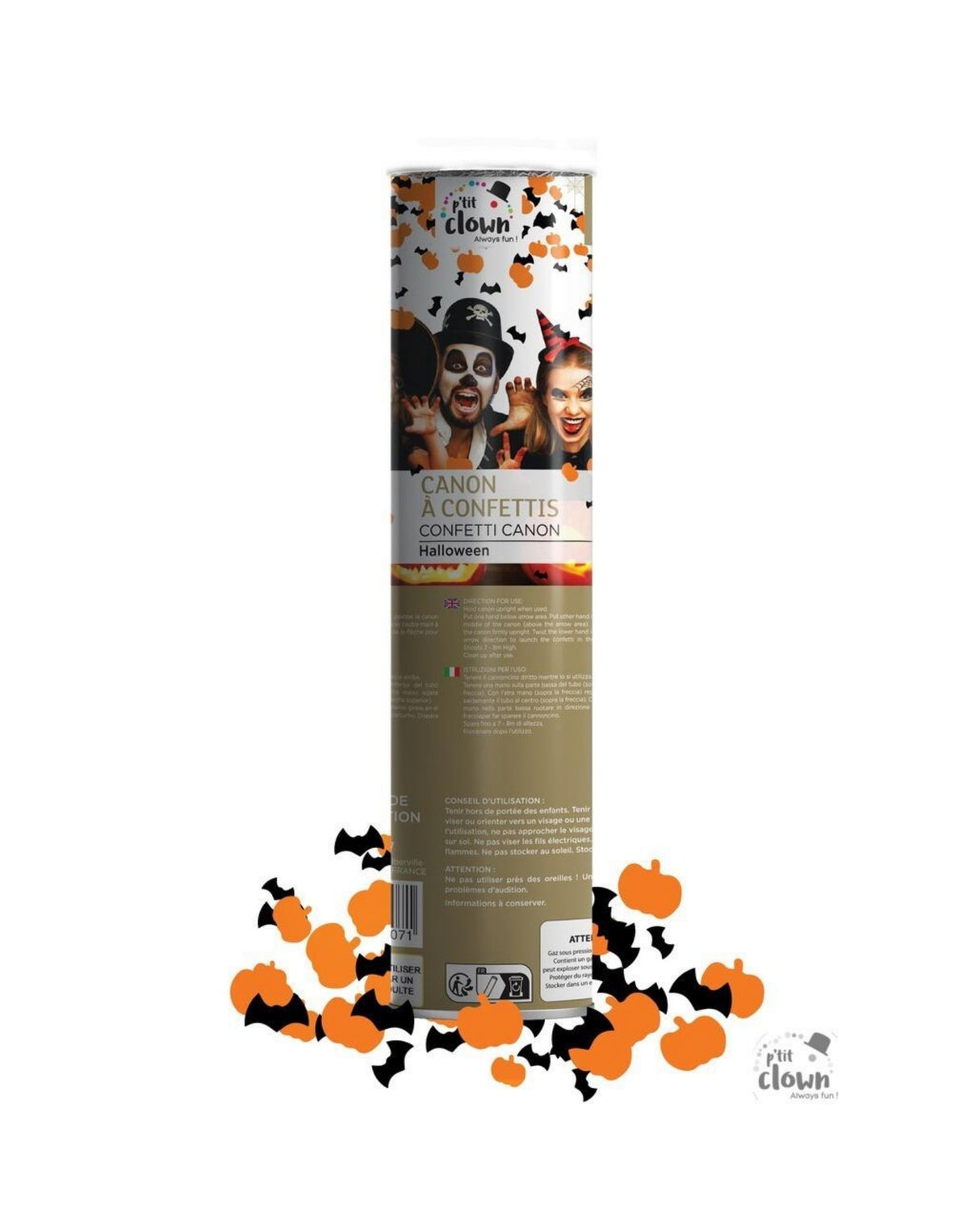 Konfetti kanon - Halloween 20cm
