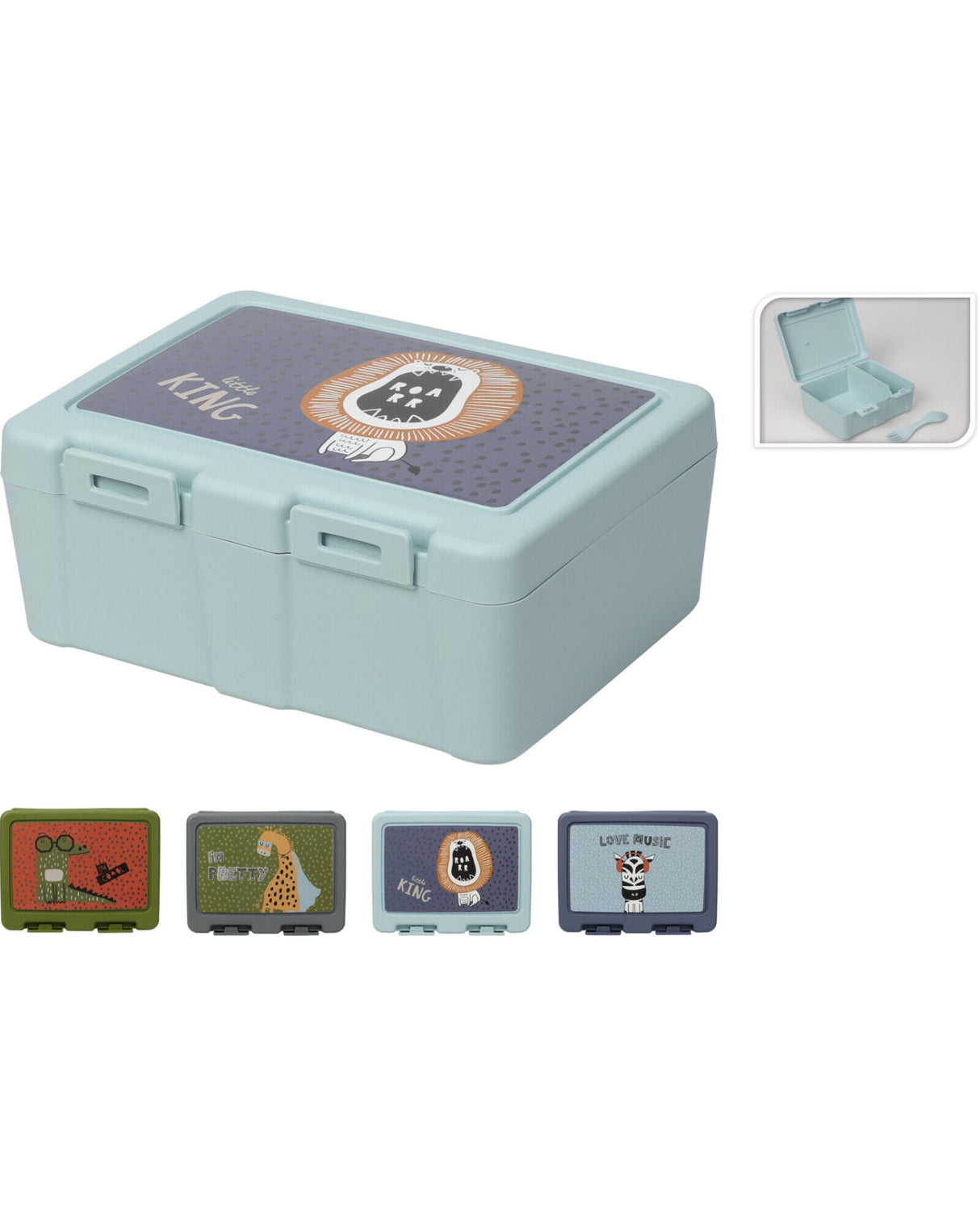 Madkasse med spork 1 stk