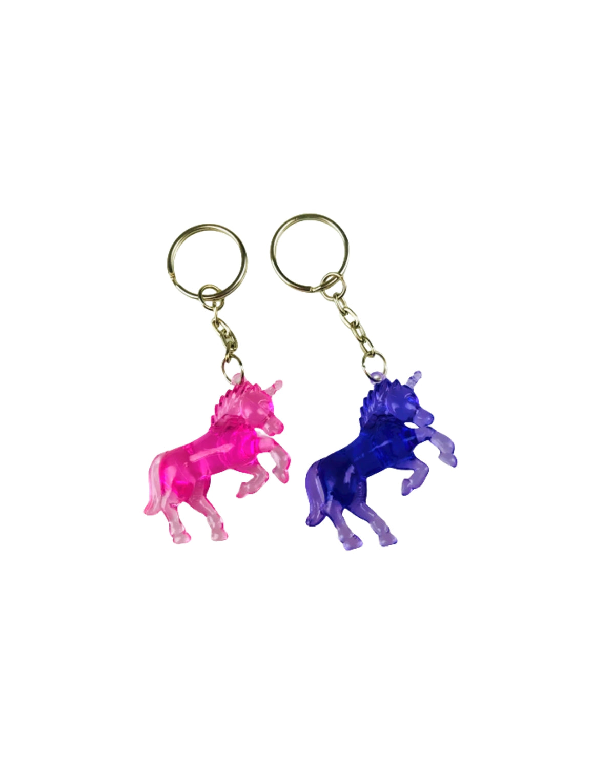 Crystal Unicorn Nøglering – 5 cm