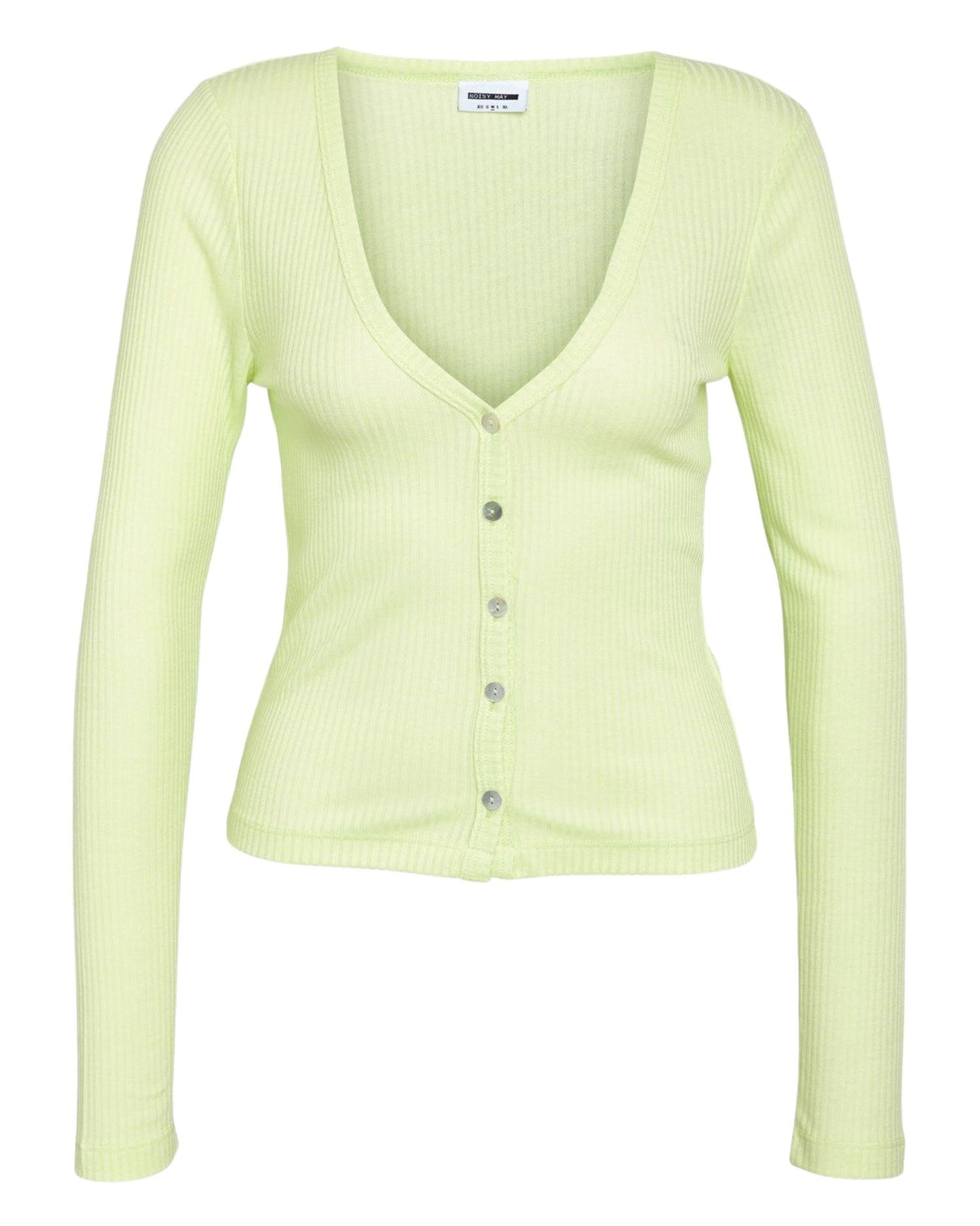 Lime - butterfly - Noisy May - rib cardigan - 27029945