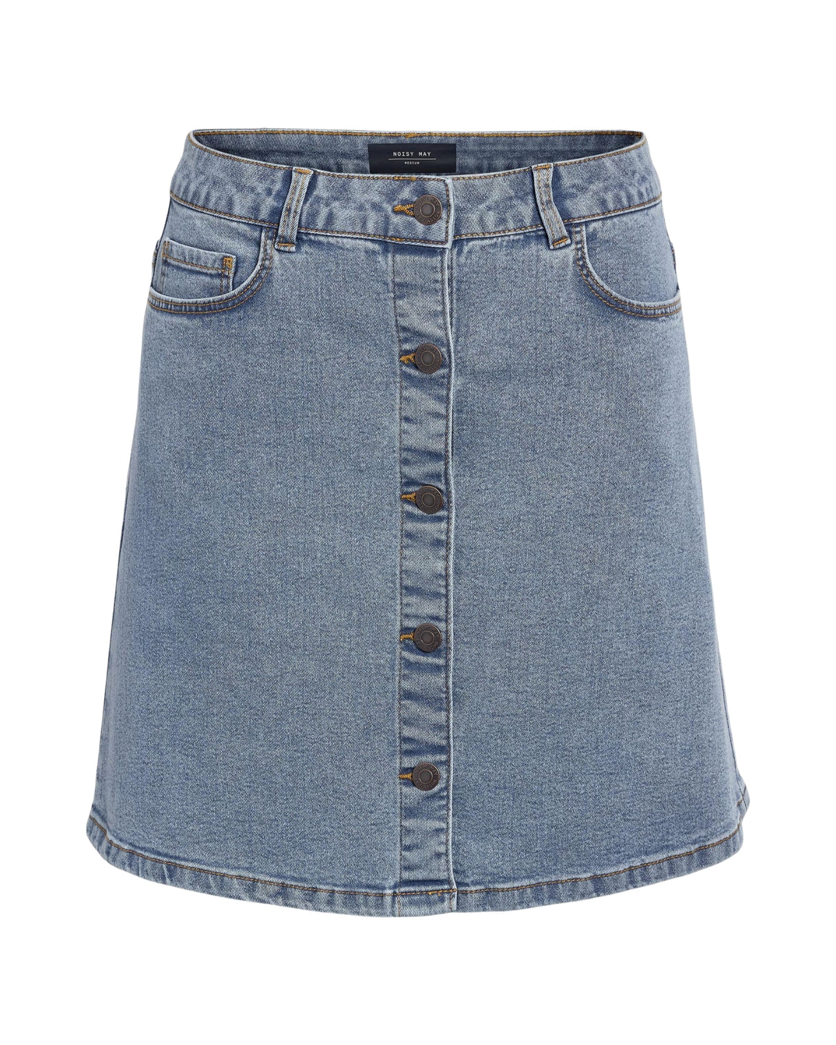 Blå - Light Blue Denim - Noisy May - Nederdel - 27032521