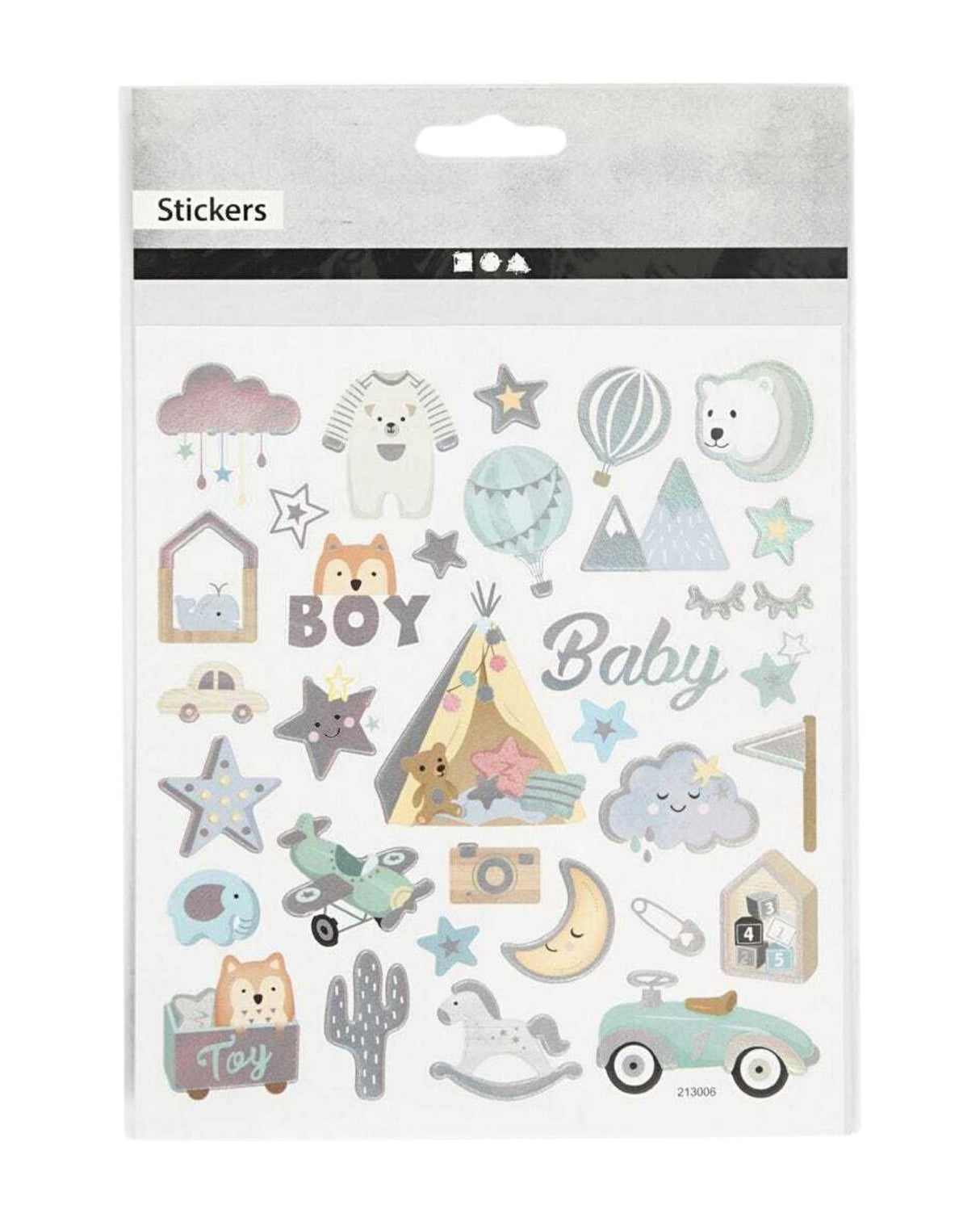 Stickers 1. Ark, baby boy, 15x16,5 cm