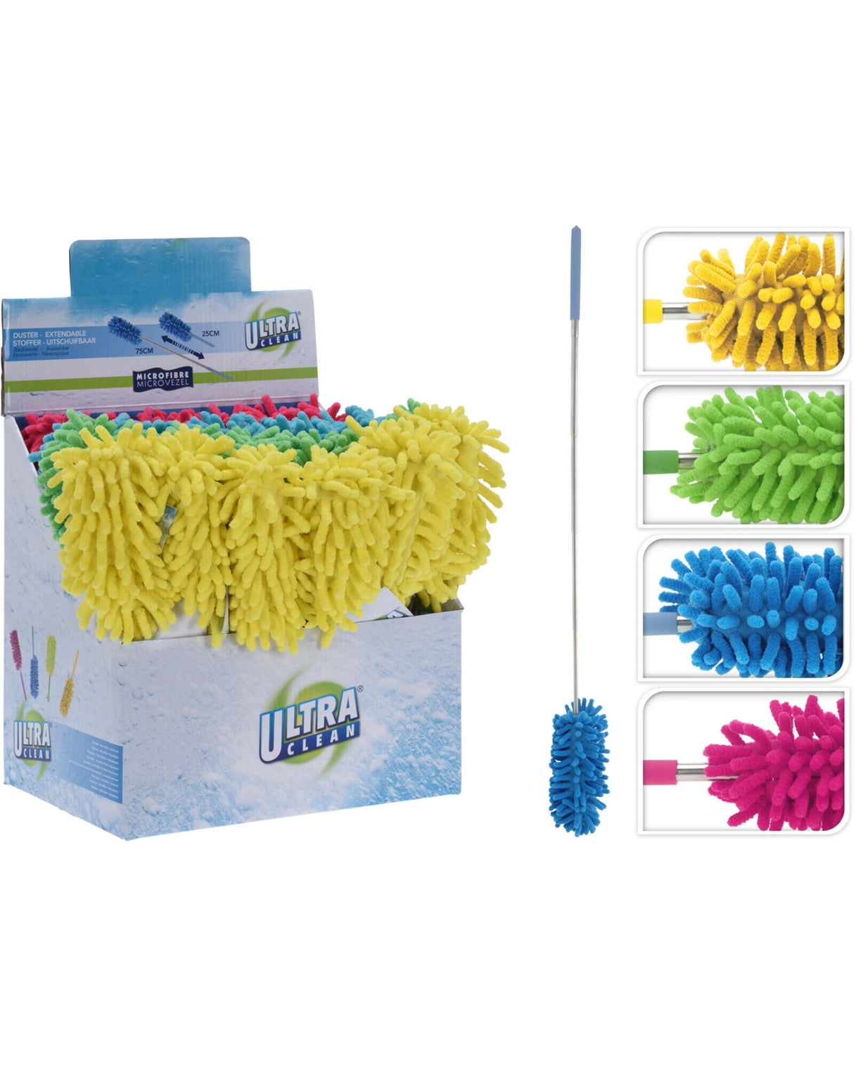 Støvkost med forlænger 1 stk